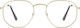 D.Franklin Classic Hexagon Metallic Blue Light Blocking Glasses Gold