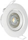 VK Lighting Кръгла Пластмаса Вграден Спот с Патрон Вграден LED 5W Регулируем Бял 9x9см. 1бр
