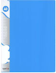 Typotrust Ντοσιέ Σουπλ με 40 Διαφάνειες για Χαρτί A4 Γαλάζιο