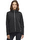 Comet 2L Women's for Hiking Short Sports Jacket Waterproof for Winter with Hood Black