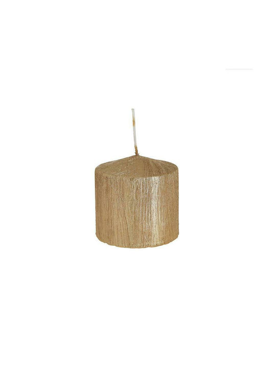 Click Decorative Candle Gold 7x7cm 1pcs