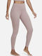 Dri-Fit Luxe Yoga Damen Gekürzte Leggings Für Formendefinition Hohe Taille Lila