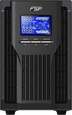 FSP/Fortron Champ Tower UPS On-Line 1000VA 900W with 3 IEC Power Plugs