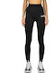 Quintino Women's Long Training Legging High Waisted Black