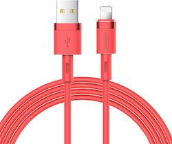 Joyroom S-1224N2 USB-A zu Lightning-Kabel Rot 1.2m