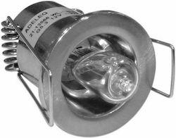 Adeleq WL-135 Rund Metallisch Einbau Spot mit Fassung G4 JC4 12V Silber 3.4x3.4cm. 1Stück Adeleq WL-135 Rund Metallisch Einbau Spot mit Fassung G4 JC4 12V Silber 3.4x3.4cm. 1Stück