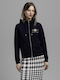 Gant Women's Hooded Cardigan Navy Blue