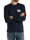 Lee Men's Long Sleeve Blouse Navy Blue L62OFQHY