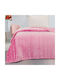 Beauty Home Κουβέρτα Fleece Φωσφορίζουσα Ροζ 160x220εκ.