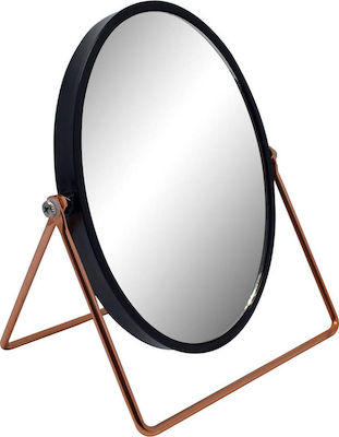 Ankor Double Sided Tabletop Makeup Mirror 17x20cm Black