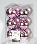 Hanging Ball Ornament Ornament Plastic Pink 6cm...