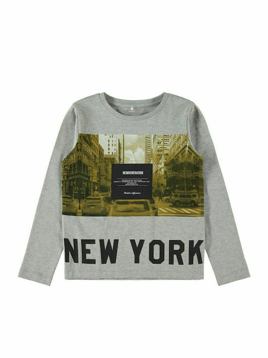 Name It Kids Blouse Long Sleeve Gray