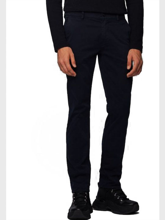 Trousers Chino Elastic in Slim Fit Navy Blue