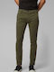 Trousers Chino Elastic in Slim Fit Khaki
