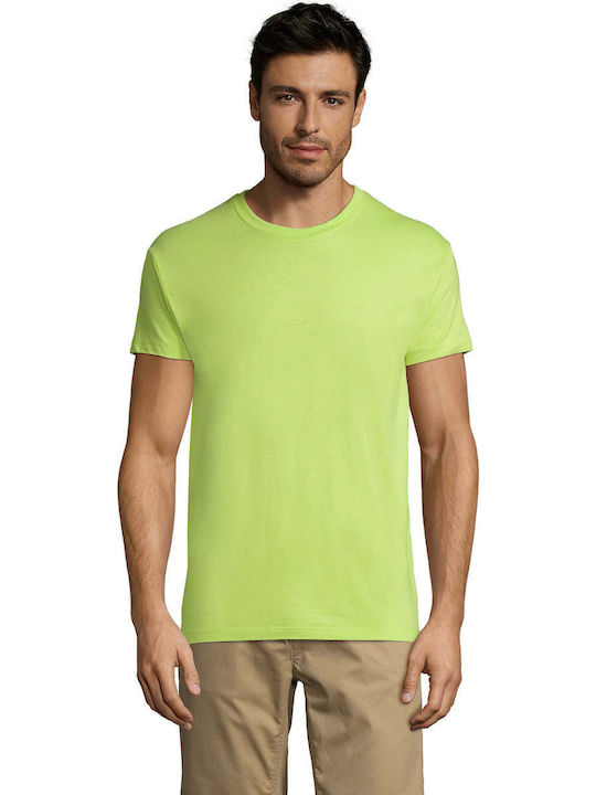 Sol's Regent Ανδρικό Διαφημιστικό T-shirt Κοντομάνικο Apple Green