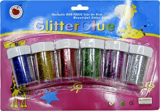 XMASfest Multicolour Glitter Gold Dust 10gr Set 6pcs