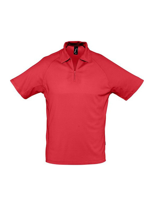 Sol's Player Men's Short Sleeve Promotional Blouse Red