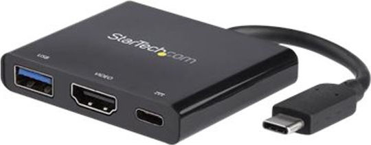 StarTech USB-C Докинг станция с HDMI 4K PD Черен (CDP2HDUACP)