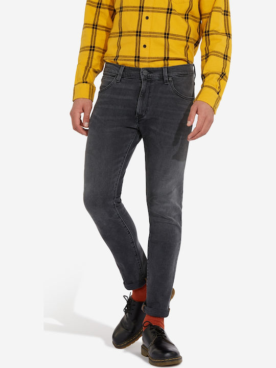 Larston Men's Jeans Pants Elastic with Slim Tapered Fit Gray
