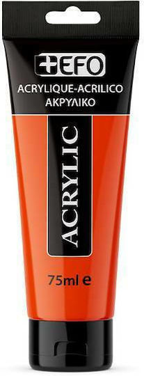 +Efo Acrylic Ακρυλικό Χρώμα Ζωγραφικής Πορτοκαλί 75ml