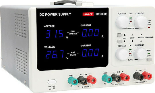 Uni-T UTP3305 Τροφοδοτικό Πάγκου με 3 Κανάλια 2x 0~32V/5A, 1x 5V/3A