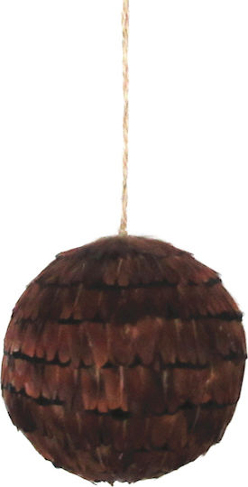 Hängendes Kugel Ornament Ornament Braun 10x10cm
