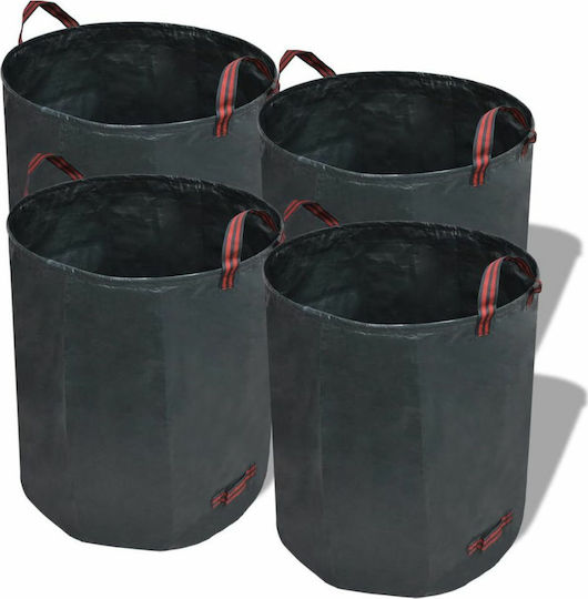 vidaXL Set 4 Stk Abfalleimer Abfall Kunststoff Grün 120Es 4Stück