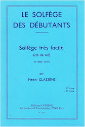 Classens - Le Solfege Des Debutants (Cle de Sol) Vol.2