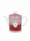 PiP Studio Love Birds Medalion Τσαγιέρα Πορσελάνης Ροζ 1300ml