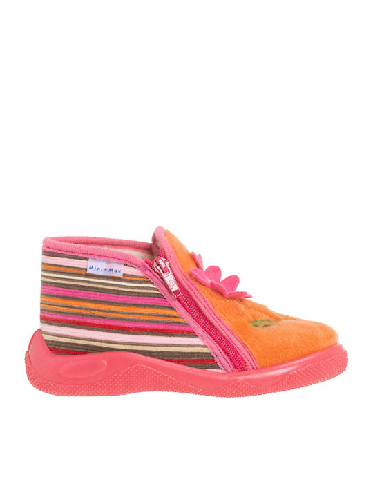 Kinderhausschuhe Stiefel Orange
