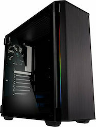 Kolink Refine Gaming Midi Tower Computer Case with Window Panel and RGB Lighting Black