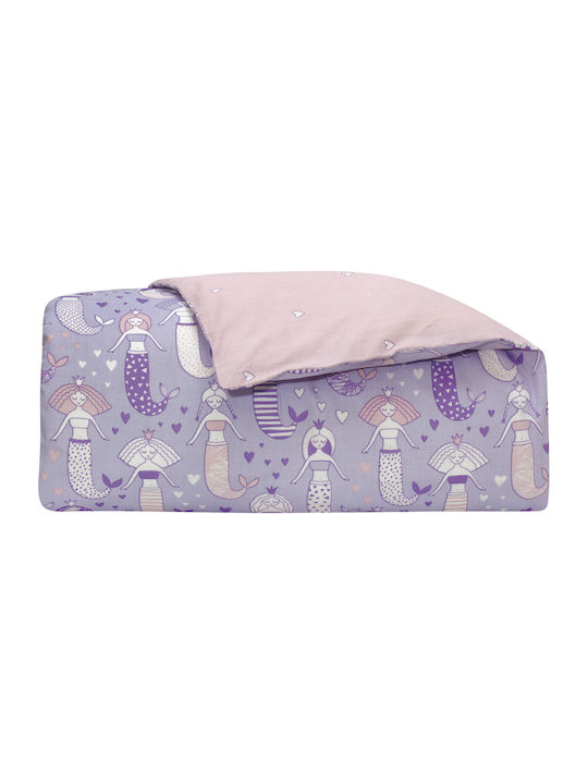 Das Home Cotton Baby Quilt Fun 6450 120x160cm Purple