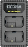 NiteCore Διπλός Φορτιστής Μπαταρίας USN1 Συμβατός με Sony
