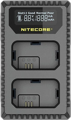 NiteCore Double Battery Charger 9060060194 Compatible with Sony