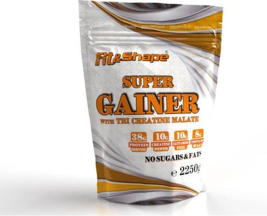 Fit & Shape Super Gainer with Tri Creatine Malate with Creatine & Flavor Strawberry Milkshake 2.25kg