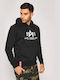 Basic Sweatshirt mit Kapuze Schwarz