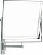 Karag Magnifying Rectangular Bathroom Mirror made of Metal 20x22cm Silver