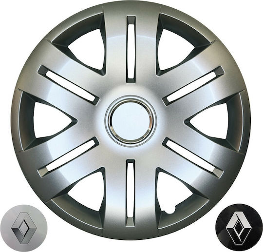 Croatia Cover Set Capace De Roți Auto Renault Trafic/Laguna 4 Bucăți 16 Argintii