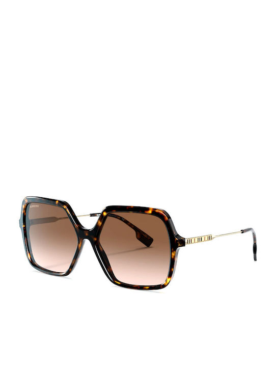 Burberry Isabella Sunglasses Brown with Mixed Frame & Brown Lens Burberry Isabella Sunglasses Brown with Mixed Frame & Brown Lens