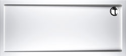 Sirene Extra Flat Ορθογώνια Ακρυλική Ντουζιέρα 170x80cm Λευκή