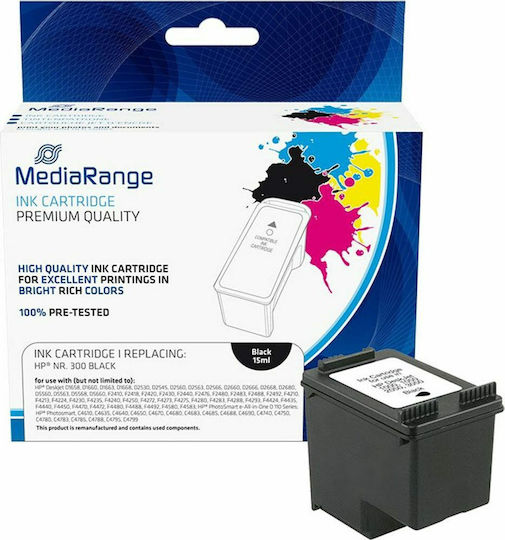 MediaRange Συμβατό Μελάνι Εκτυπωτή InkJet HP 300XL 200 Σελίδων 15ml Μαύρο