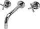 Gloria Orizontal Built-In Mixer & Spout Set for Bathroom Sink with 1 Exit Chrome