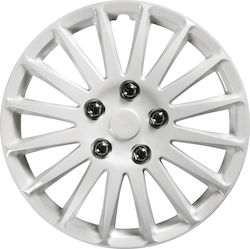 Lampa C-071 Car Hubcaps 14 Inches White 4 Pieces