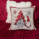 Teoran Christmas Decorative Square Pillowcase Multicolored 45x45cm