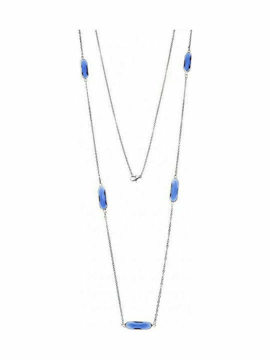 Senza Steel Necklace Purple