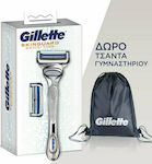 Gillette SkinGuard Sensitive Razor with 2 Blade Replacement Head & Lubricating Tape for Sensitive Skin