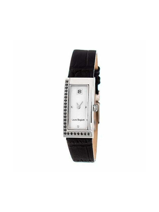 Laura Biagiotti Watch with Black Leather Strap LB0011S-01Z