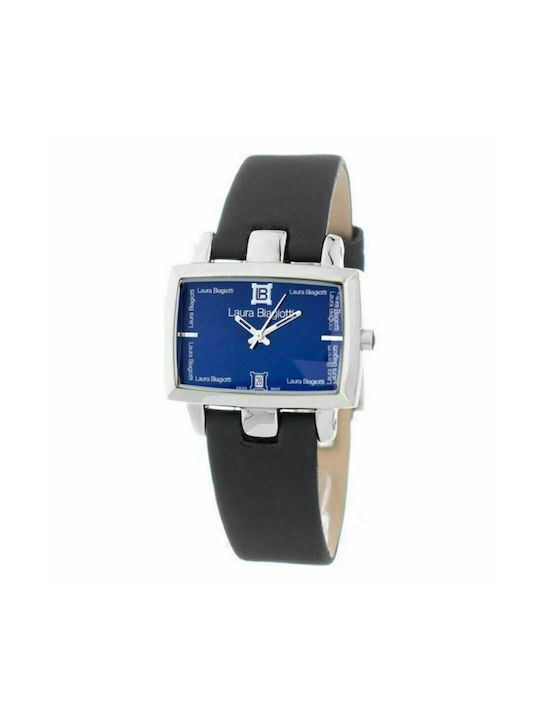 Laura Biagiotti Watch with Black Leather Strap LB0013M-NA