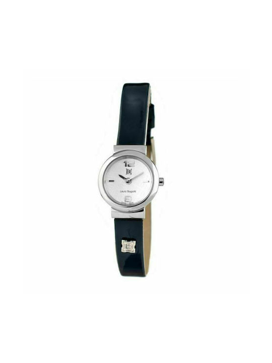 Laura Biagiotti Watch with Black Leather Strap LB0003L-AM