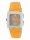 Laura Biagiotti Women's Watch with Orange Leather Strap